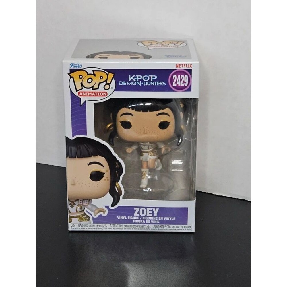 Zoey Kpop Demon Hunters Funko Pop #2429 with Soft Protector